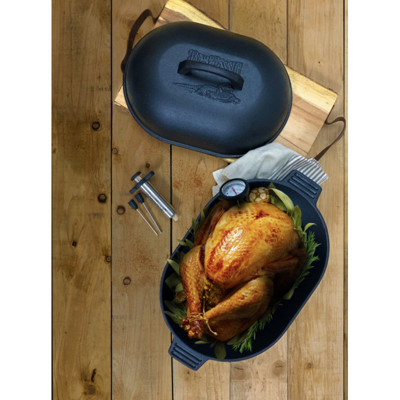Bayou Classic Non-Stick Cast Iron Roasting Pan