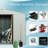 8ft X 4ft Metal Outdoor Shed In White - Robust Galvanized Frame, Weather- Punched Vents, Sliding Doors With Lock, Straightforward Assembly Directions Storage House Iron Construction, Air Doors,-118124280-118124278