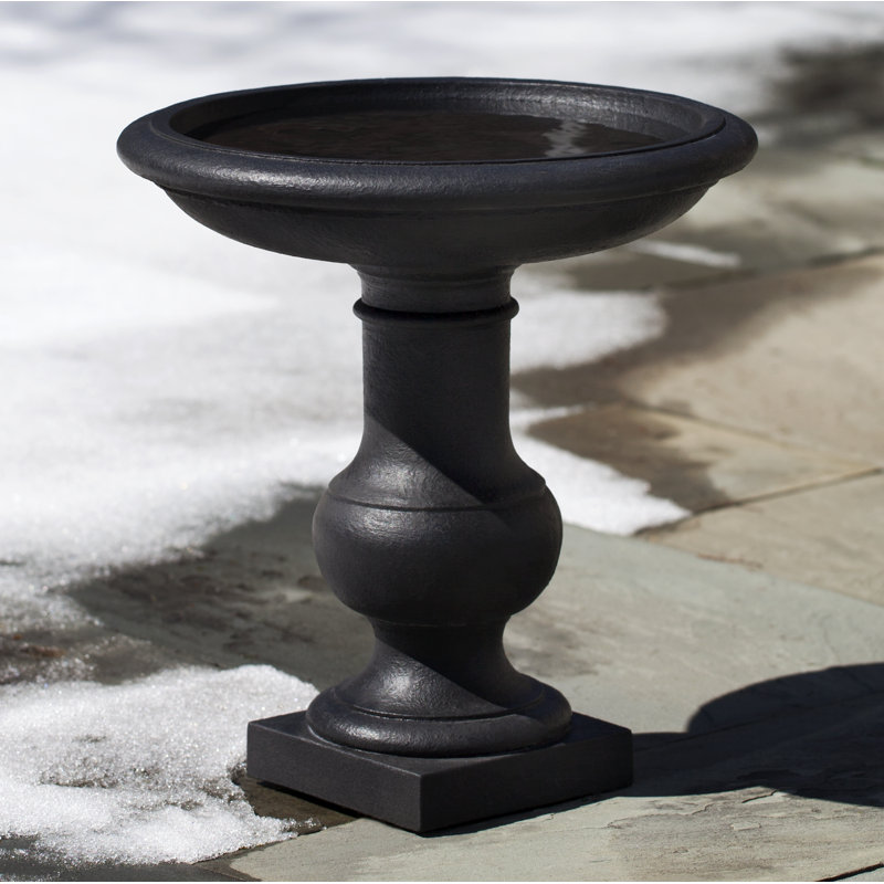 Balustrade Birdbath, Alpine Stone