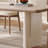 Cream-style dining table, solid wood dining table-1039712896