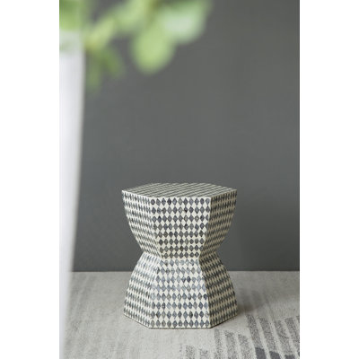 Hexagonal End Table, Accent Side Table