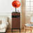 Brownness+Orange Rectangular Solid Wood+Aluminum Media Players