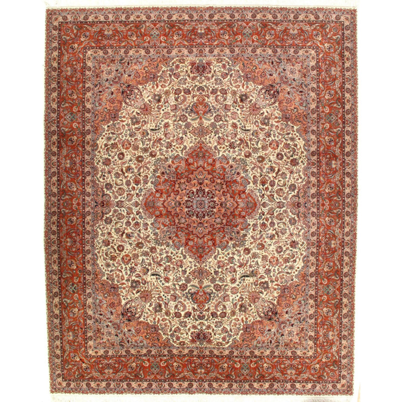 Oriental Area Rug in Ivory