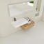Meuble-lavabo mural avec lavabo en résine