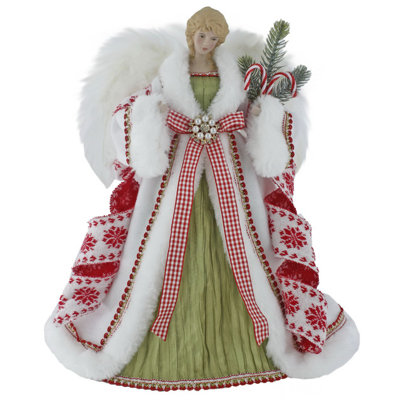 Décoration de sapin de Noël en tartan de 14 pouces C66CF9264ECA4BE3AB06A0C1732B7360