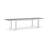 Ajha Rectangular Metal Extendable Outdoor Dining Table , 82'' in. W 39.25'' in. D-1554354654-1565809120