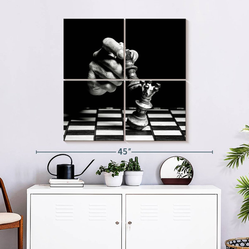 Pièce d'échecs Senne, H 32 po x l 32 po