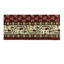 Tapis rouge Indo Botemir à motif floral rouge 2 pi 4 po x 4 pi 8 po