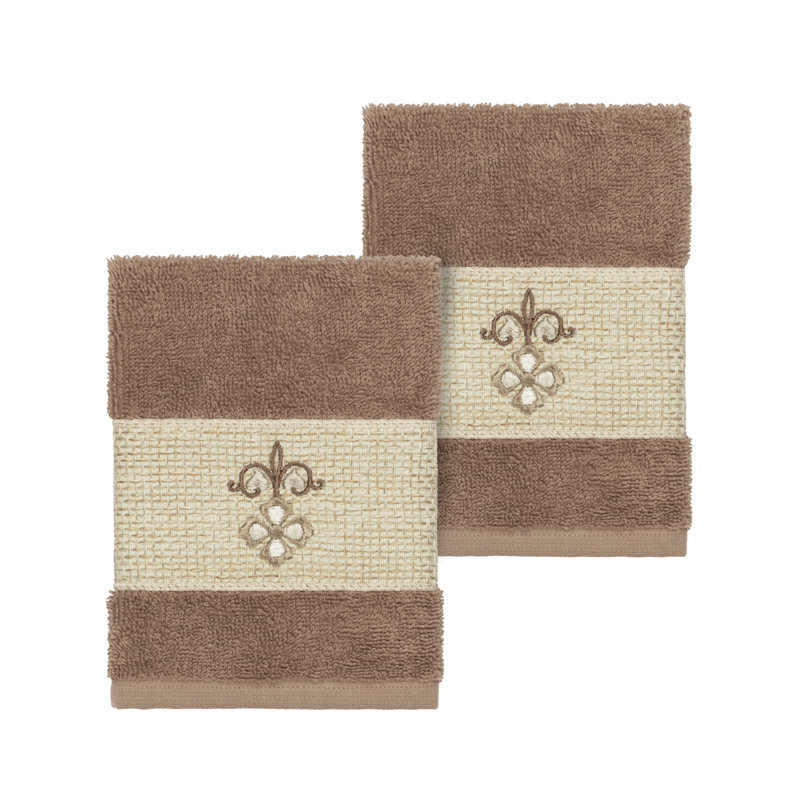 Essuie-mains en coton Quinn, Latte