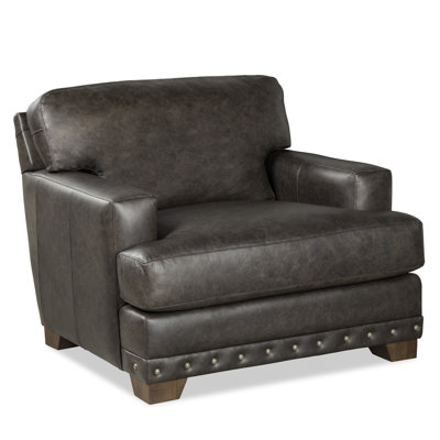 Fauteuil en cuir Grain Nixson