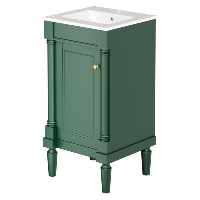 Armoire de salle de bain 18 x 16 po avec tablette réglable et charnières à fermeture en douceur
