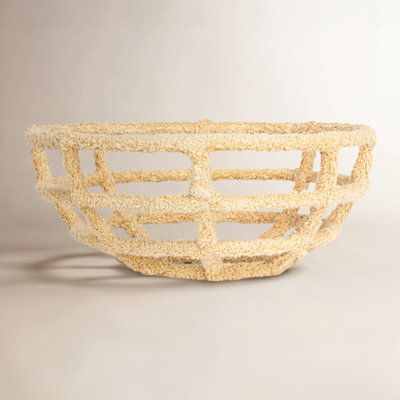 Round Cotton-Wrapped Decorative Bowl