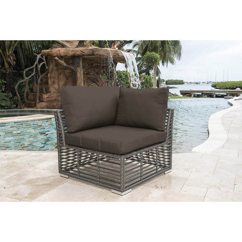 Outdoor Lounge Chair, Canvas Melon Sunbrella® Canvas