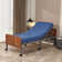 Massaging Zero Gravity Adjustable Bed Frame With 6'' Firm Memory Foam Matress, Including Headboard, Pedal Locking Casters, Side Rails- 3200 Series