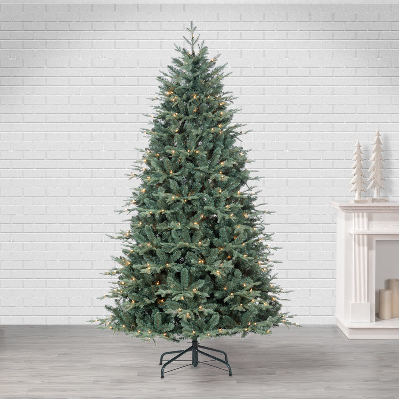 Gretell 78' Lighted Artificial Spruce Christmas Tree