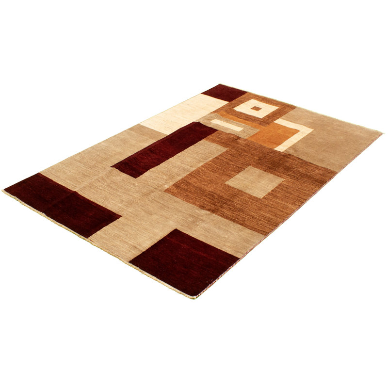 Tapis zone en laine ziegler/kaki 5 pi 6 po x 8 pi 5 po à main one-of-kind-noué la 2010 Aeilt