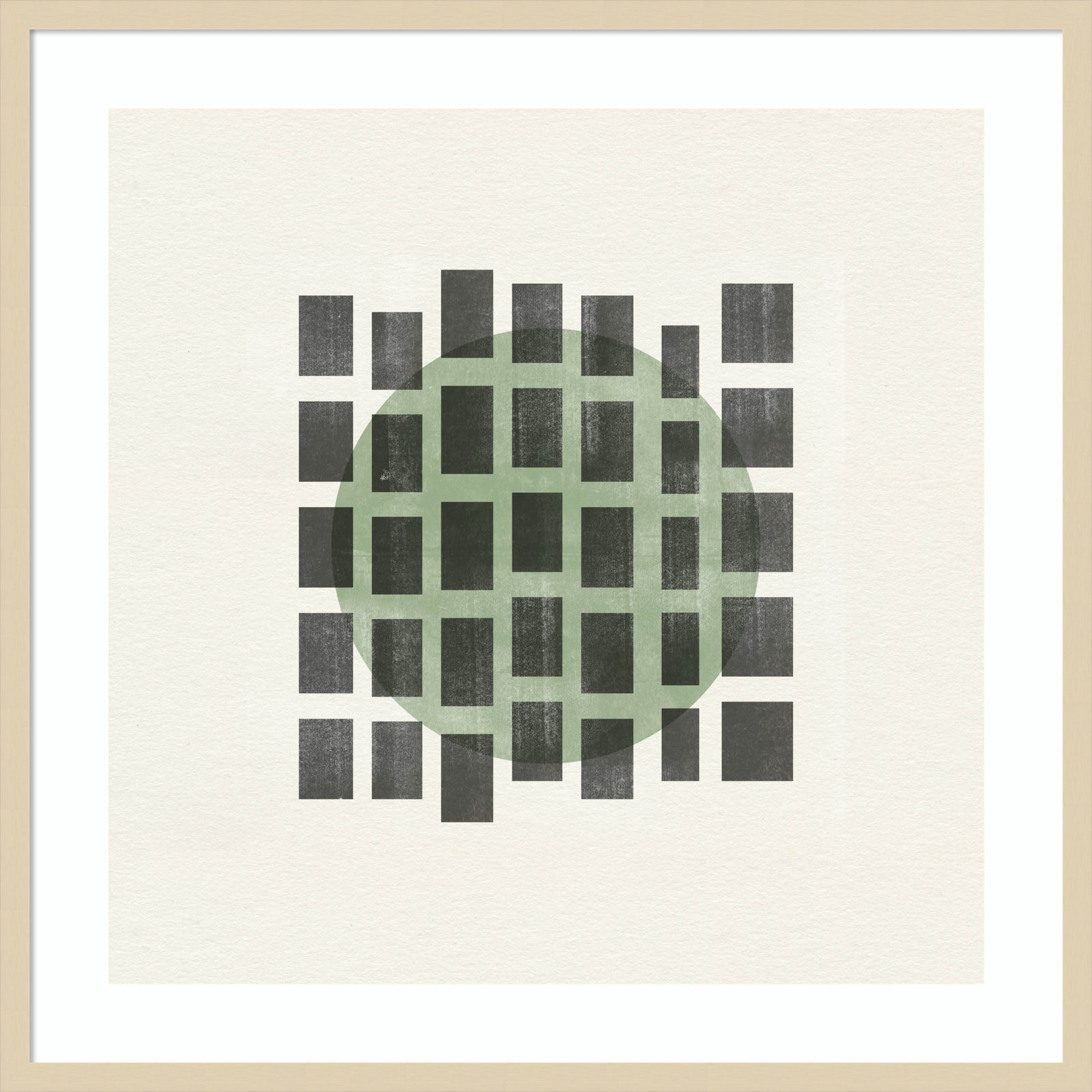 Leia "Minimalist Japandi 01" Print, Brown, 33" H x 33" W