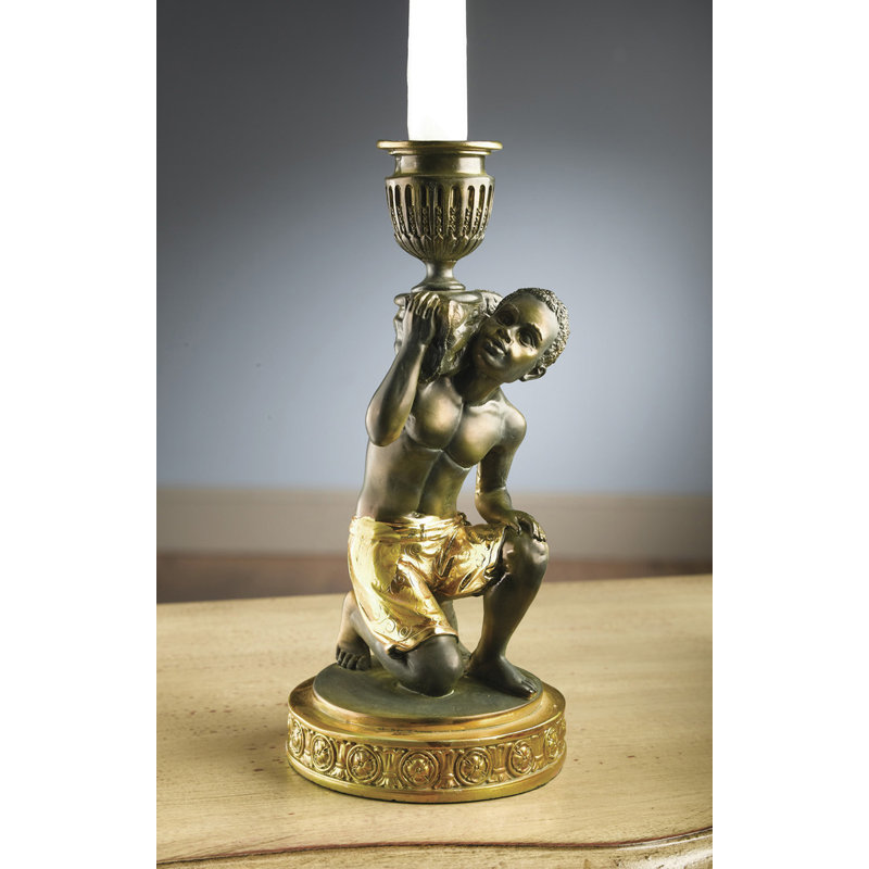10'' H Resin Tabletop Candlestick