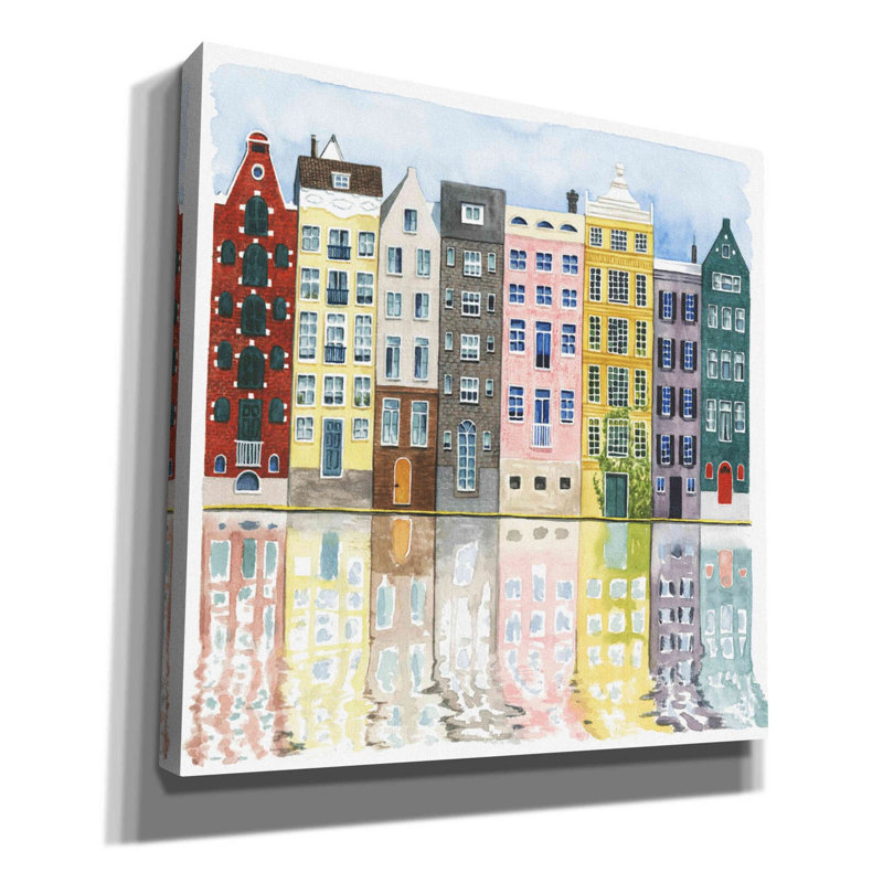 «Neige II» par Grace Popp, art mural sur toile, H 12 po x l 12 po x P 0,75 po