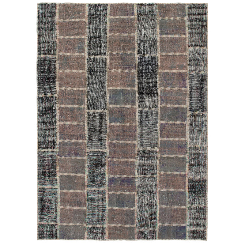 Tapis décoratif en laine de conception unique 4 pi 9 po x 7 pi 10 po Berkleigh noué à la main New Age