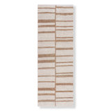 Ladder Striped Area Rug in Brown/Beige