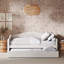 Lit de jour simple tapissier avec couchette Adamsville Louise Boucle