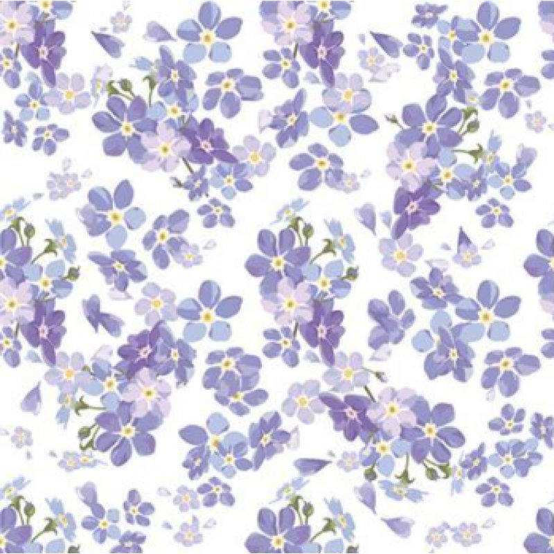 Ensemble de 20 serviettes de table à motif floral charmant