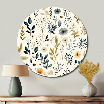 Wincanton - Floral Round Metal Art