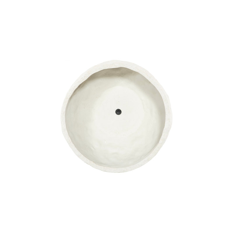 Crater Planter, White Stone