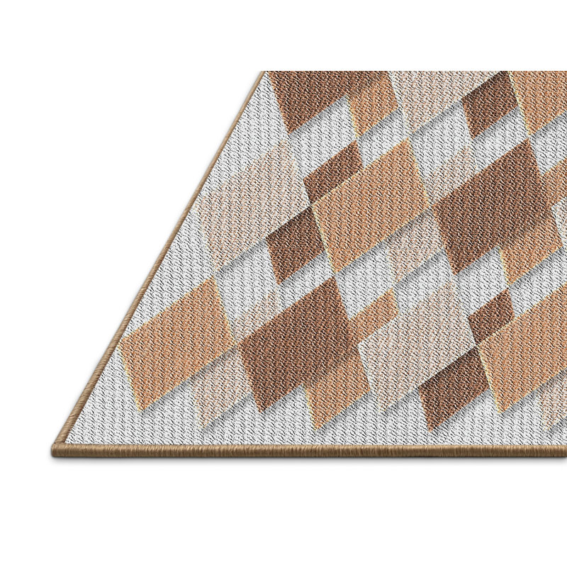 Tapis zone beige à motifs, Rectangle 4 pi x 6 pi