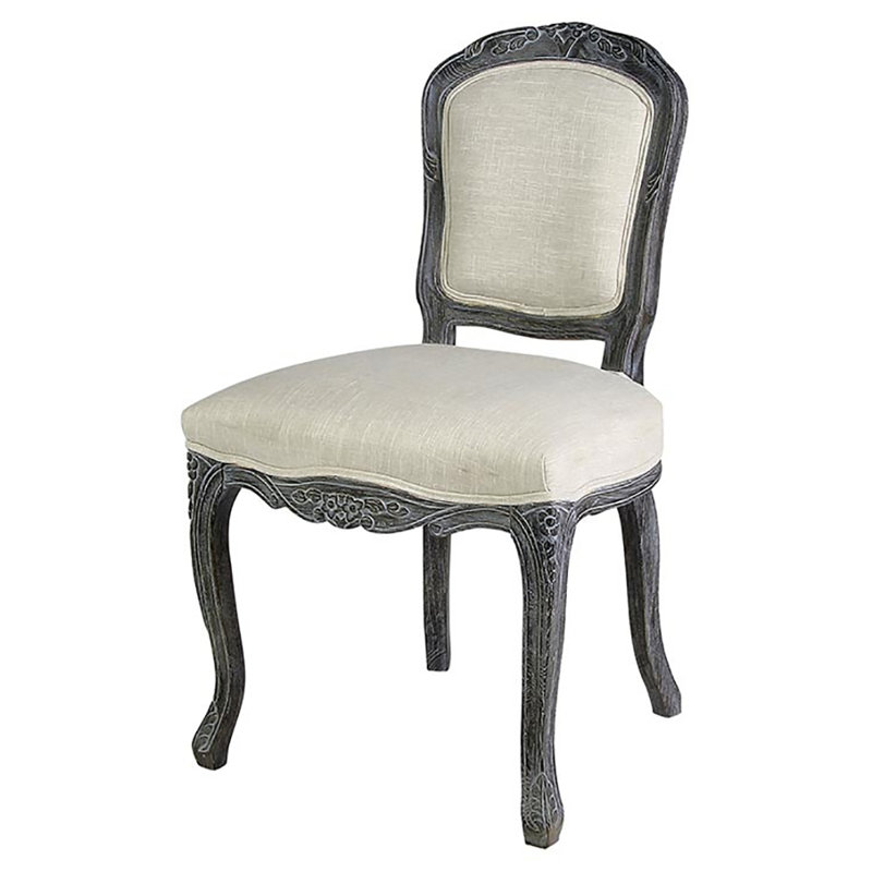 Riom Fabric Side Chair in Ivory