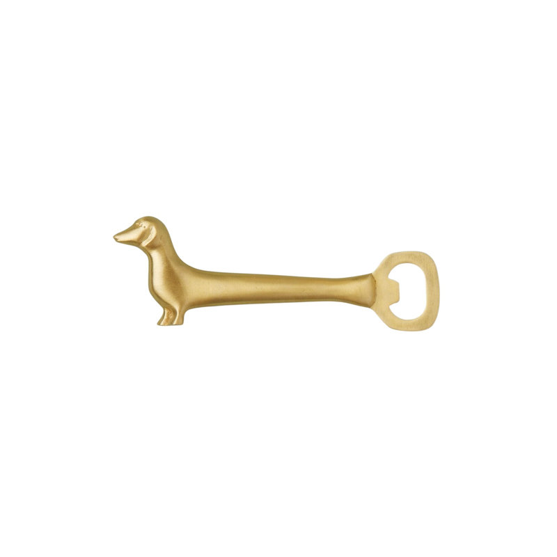 Gold Whimsical Bottle Opener, Dog