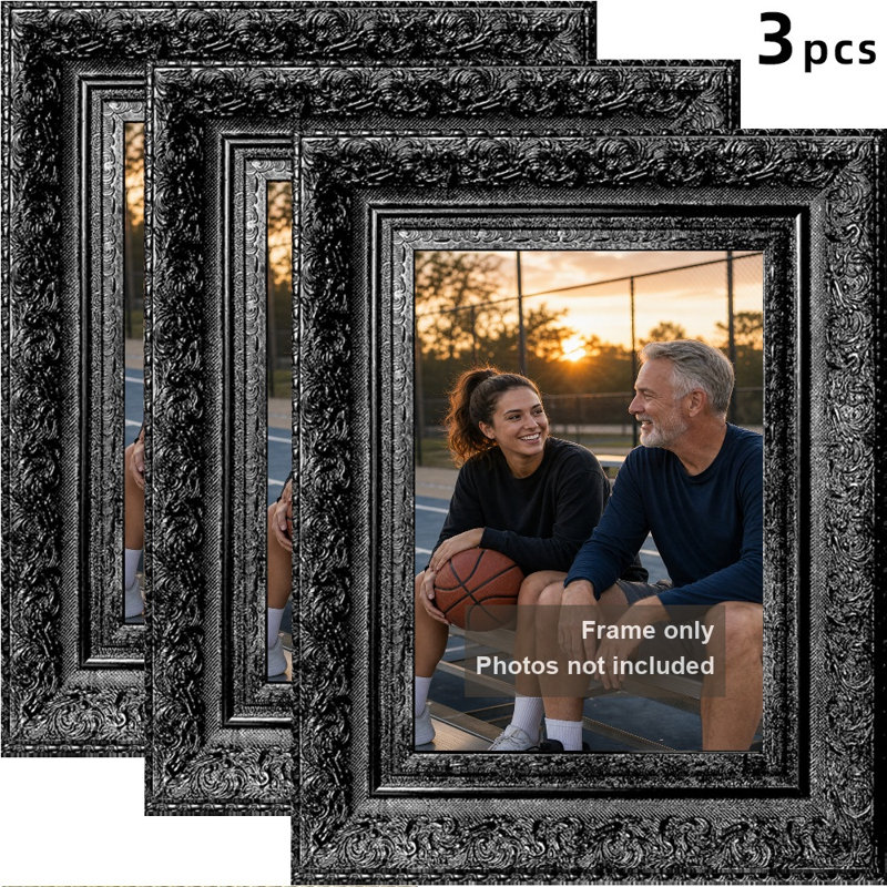 Cadre photo 3 pièces 5 "x 7", Black, 3, 5" W x 7" H