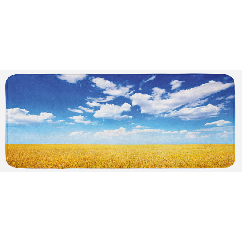 Tapis de cuisine en terre sunbeam rural de couleur blé
