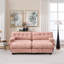 U Shaped Sectional Couches For Living Room,Modular Sectional Sofa Cloud Couch With Ottoman, Deep Seat Loveseat Comfy Advanced Flannelette Oversized Sofa, Modern Couch With Round Armrests 4 Pillows-132237889-132237890