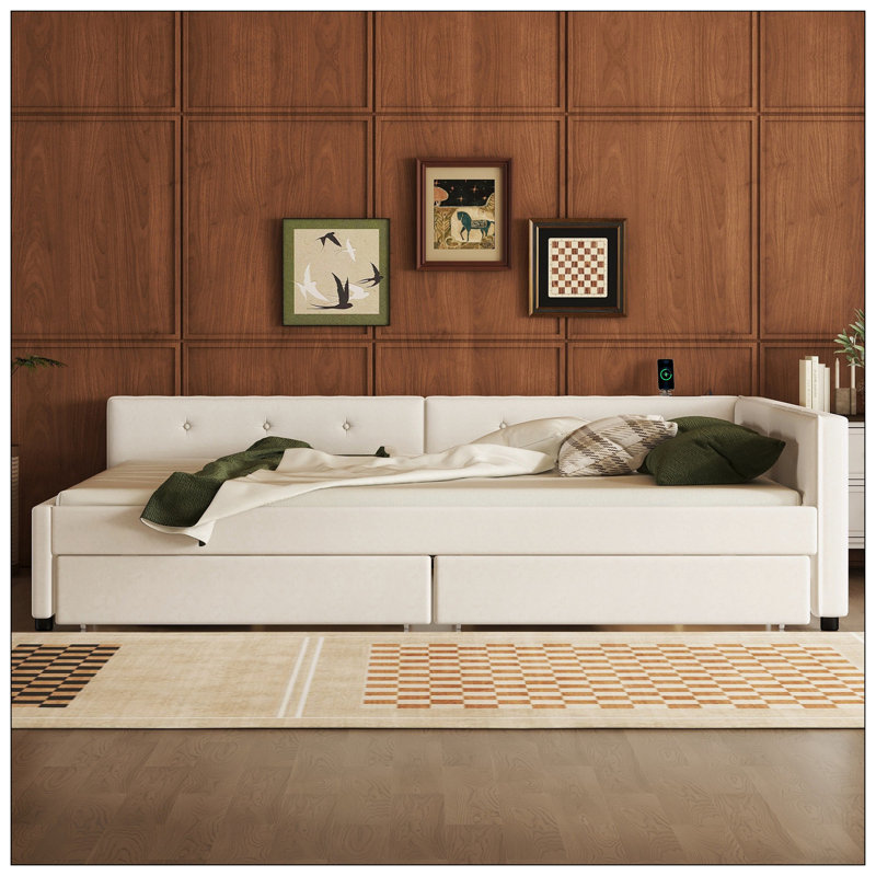 Trajko Upholstered Platform Storage Bed, Queen