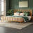 Soltera Coastal Boho PE Wicker Bed With Wing Back Headboard And Metal Frame Support-115153098