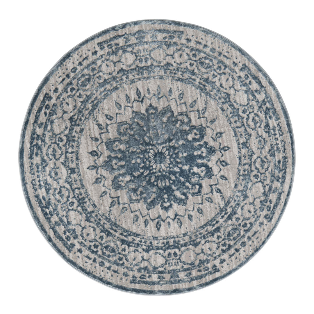 Alissa Oriental Light Blue Area Rug Grovelane Rug 