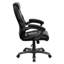  Fauteuil de bureau pivotant ergonomique avec dossier haut, accoudoirs rembourrés