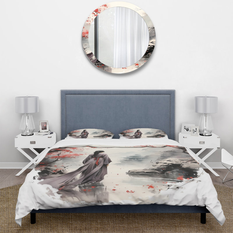 Ensemble de housse de couette en microfibre / polyester Japon Land Of The Samurai VI Bedding