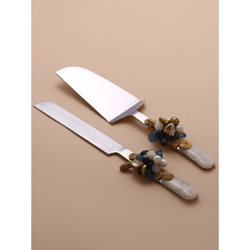 Derinda 2 Piece Stainless Steel Cake Serving Set