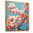Toile avec cadre flottant or