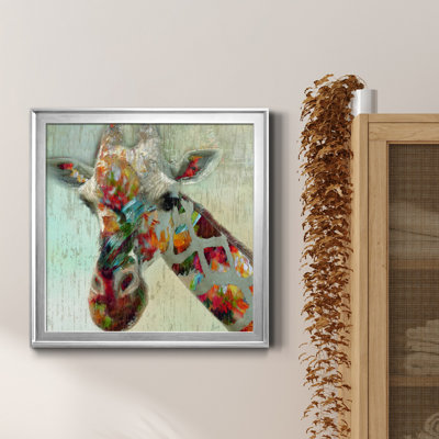 " Paint Splash Giraffe " Painting Print