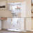 Abbott 65.59" Tall Glass Display Abbott with LED Lights&Rolling Wheels, Curio Glass Abbott with 4 Shelves with 2 Door, Quick-Install Style Floor Standing Bookshelf File Abbott for Home Office-114286547