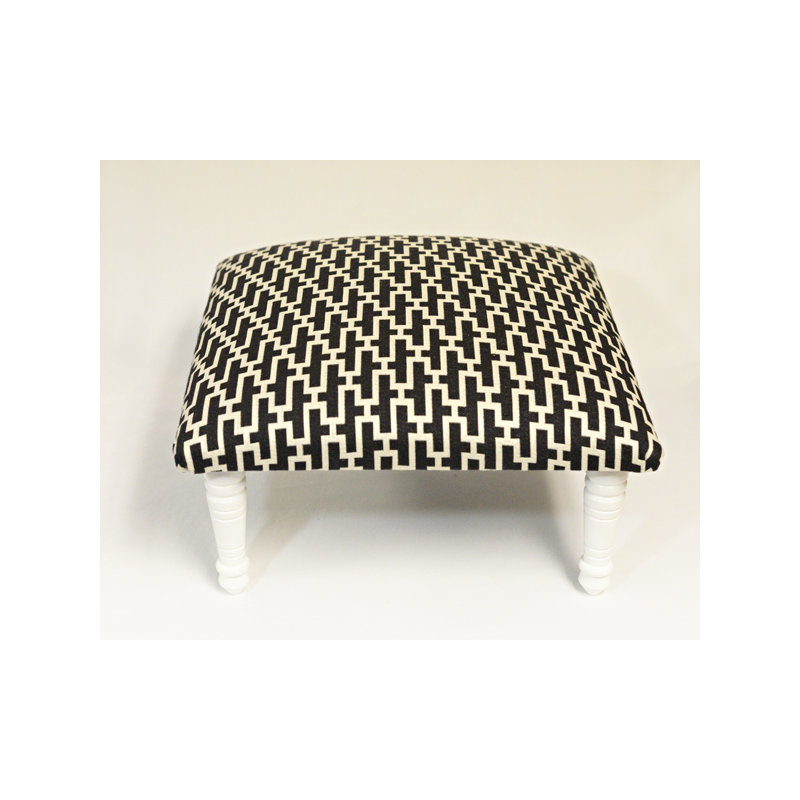 Tabouret d'appoint Maxine, Noir / blanc