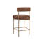Seneca Upholstered Stool with Metal Frame