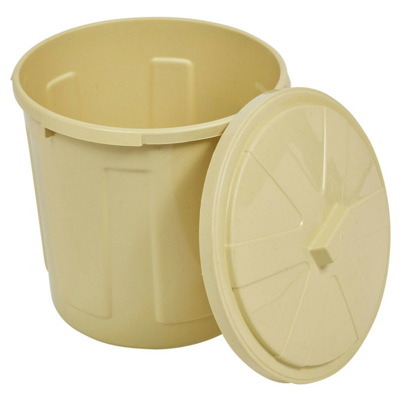 Aiyana Plastic Manual Lift Kitchen Trash Can - 5L, Lemon