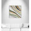Modern Agate Green Tones - cadre flottant, reproduction d'art sur toile-46829038-46829042