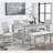 Wooden Dining Rectangular Table With Bench, Kitchen Table With Bench  Small Space,  Person Dining Table, Grey-1325616486