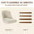 Two-tier solid wood upholstered side chair-340360837-340360833-340360860